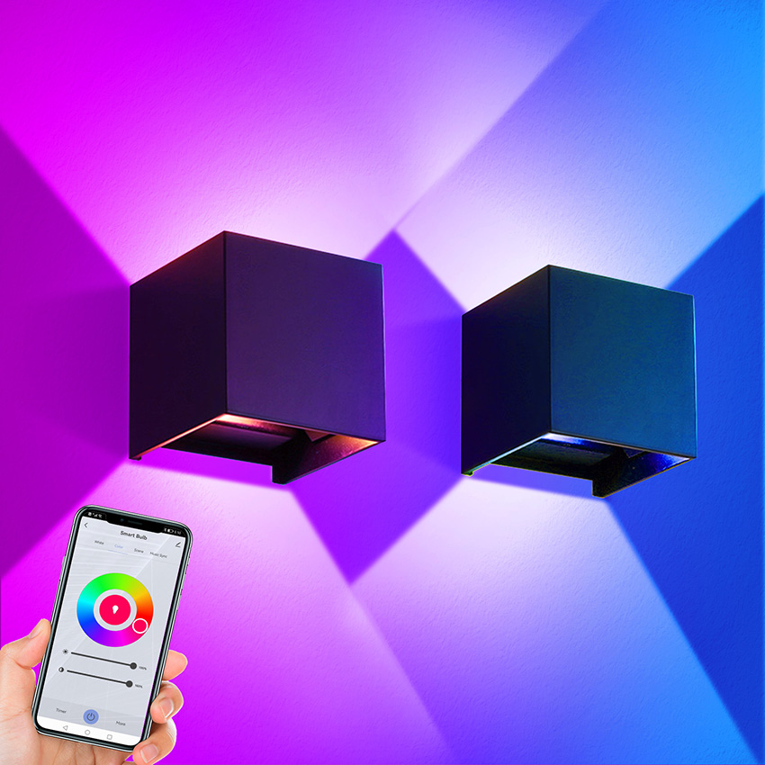 Smart Zigbee Garden Light - ไฟติดผนัง LED กลางแจ้ง 12W RGBCCT ปรับความสว่างได้