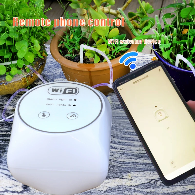 Smart Garden Nursery - ตัวควบคุมระบบรดน้ำอัตโนมัติแบบ Wifi สำหรับสวน ปั๊มน้ำอัจฉริยะพร้อมตัวตั้งเวลาสำหรับรดน้ำต้นไม้ในร่ม อุปกรณ์ระบบชลประทาน