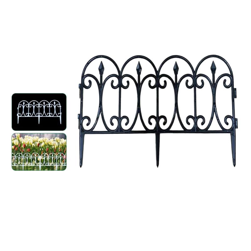 Smart Garden Fence - รั้วลวดสวนแบบพับได้ ทนทานต่อสนิม สำหรับตกแต่งภายนอก ขอบสวน รั้วกั้นแปลงดอกไม้