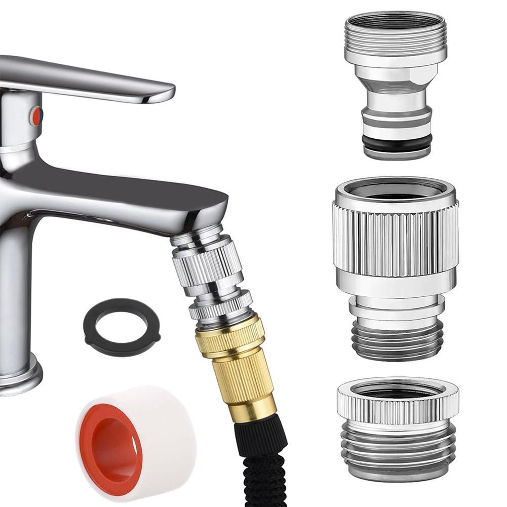 Smart Garden Water - ชุดอะแดปเตอร์ก๊อกน้ําสําหรับท่อสวนและการเชื่อมต่อฝักบัว Quick Connectors อะแดปเตอร์ท่ออ่างล้างหน้า FITTING เครื่องมือรดน้ําสวน
