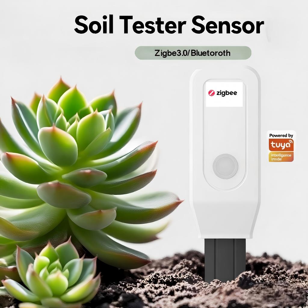 Smart Garden Home Assistant - ทูย่า สมาร์ทโฮม ซิกบี เครื่องวัดความชื้นและอุณหภูมิในดิน ผู้ช่วยดูแลต้นไม้ในสวน พร้อมระบบรดน้ำระยะไกล