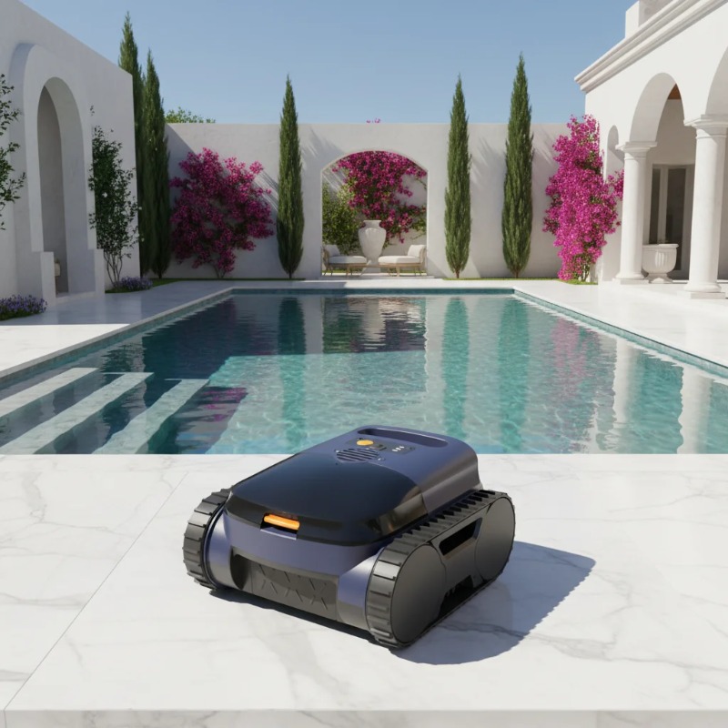 Smart Garden Usa - หุ่นยนต์ทำความสะอาดสระว่ายน้ำไร้สาย Airo พร้อมระบบนำทางอัจฉริยะ AI ปีนผนังอัตโนมัติ คุณภาพสูง