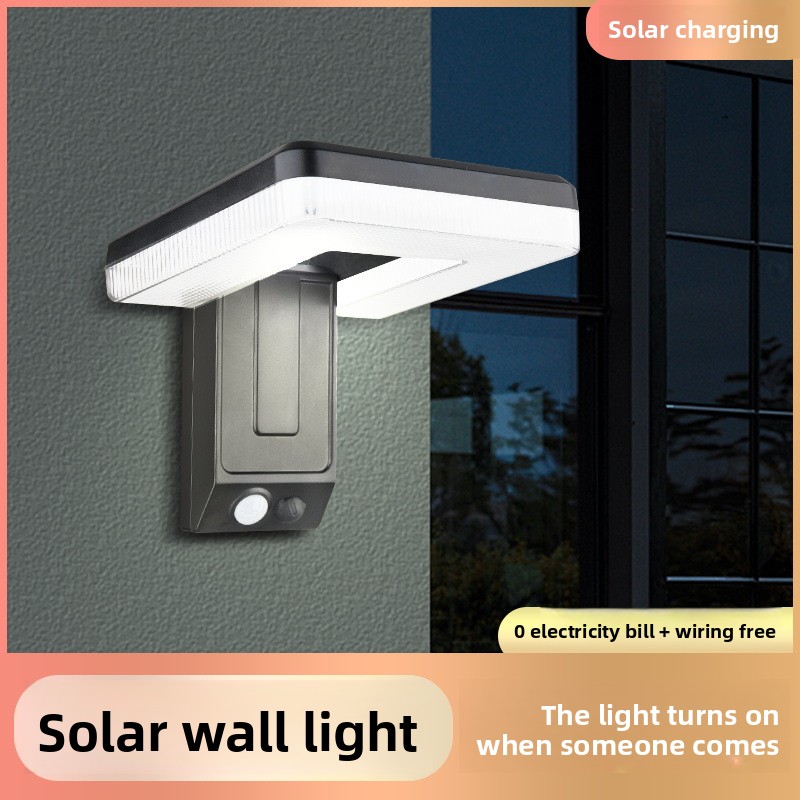 Smart Garden Usa - ใหม่สมาร์ทกลางแจ้งโคมไฟติดผนังพลังงานแสงอาทิตย์ยุโรปสไตล์ Motion Sensor สวนไฟ Security Light