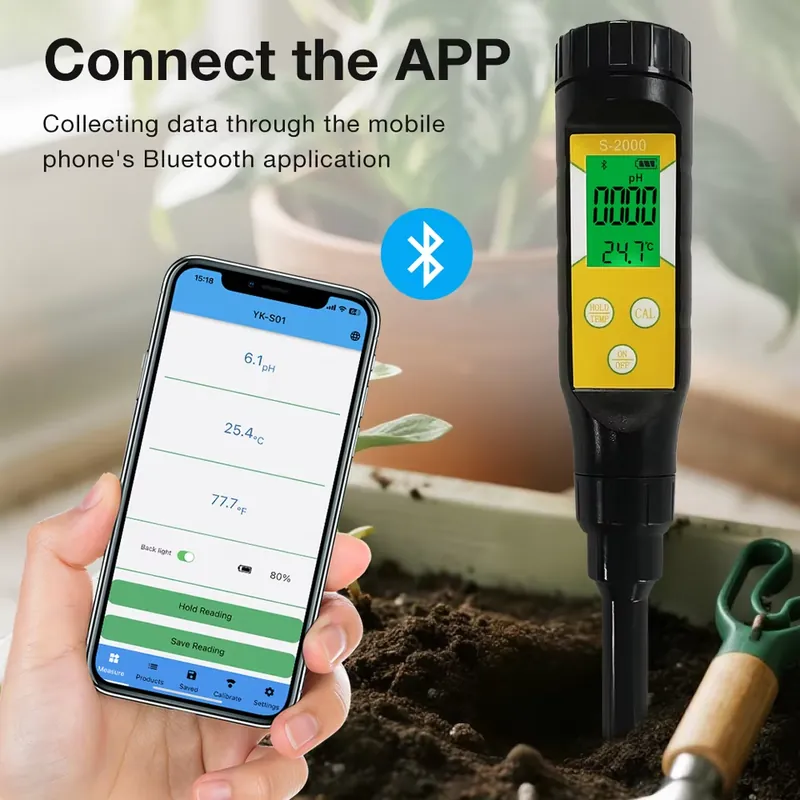 เครื่องวัดค่า pH ดินอัจฉริยะ W - Smart Garden Usa บทวิจารณ์และราคา