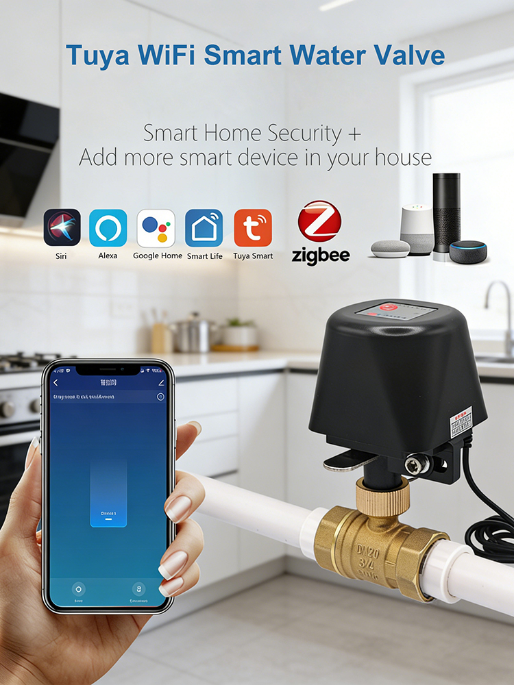 วาล์วน้ำอัจฉริยะ Tuya ​   DN15 - Smart Garden Home Assistant บทวิจารณ์และราคา