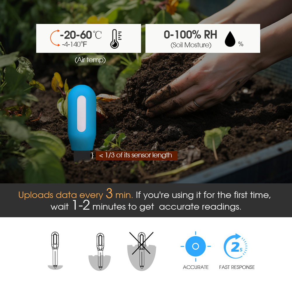 เซ็นเซอร์ดินอัจฉริยะ Zigbee สำ - Smart Garden Usa บทวิจารณ์และราคา