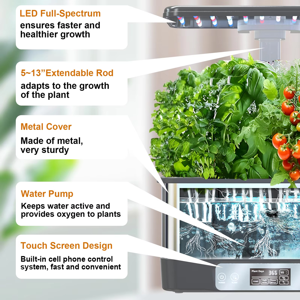 ระบบปลูกพืชไฮโดรโปนิกส์ในร่ม T - Smart Garden Nursery บทวิจารณ์และราคา