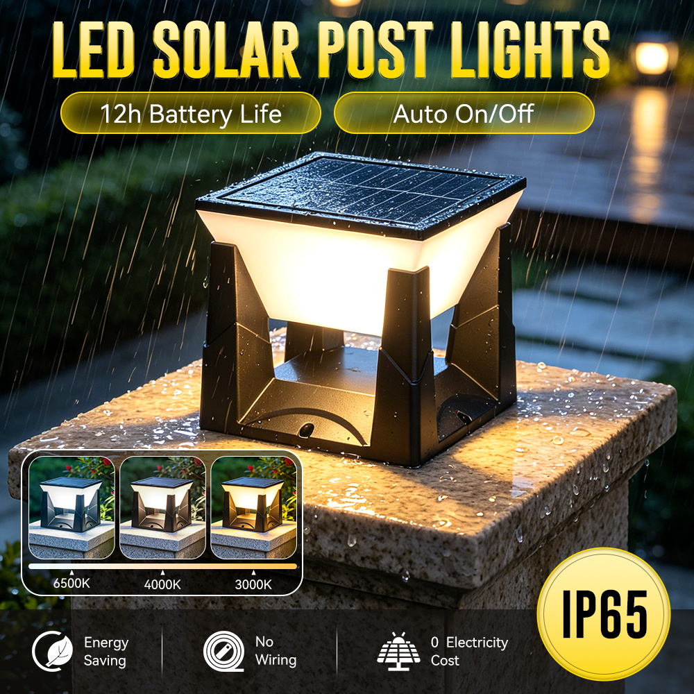 ไฟเสาโซลาร์ 3 สี IP65 กันน้ำ ไ - Smart Garden Fence บทวิจารณ์และราคา