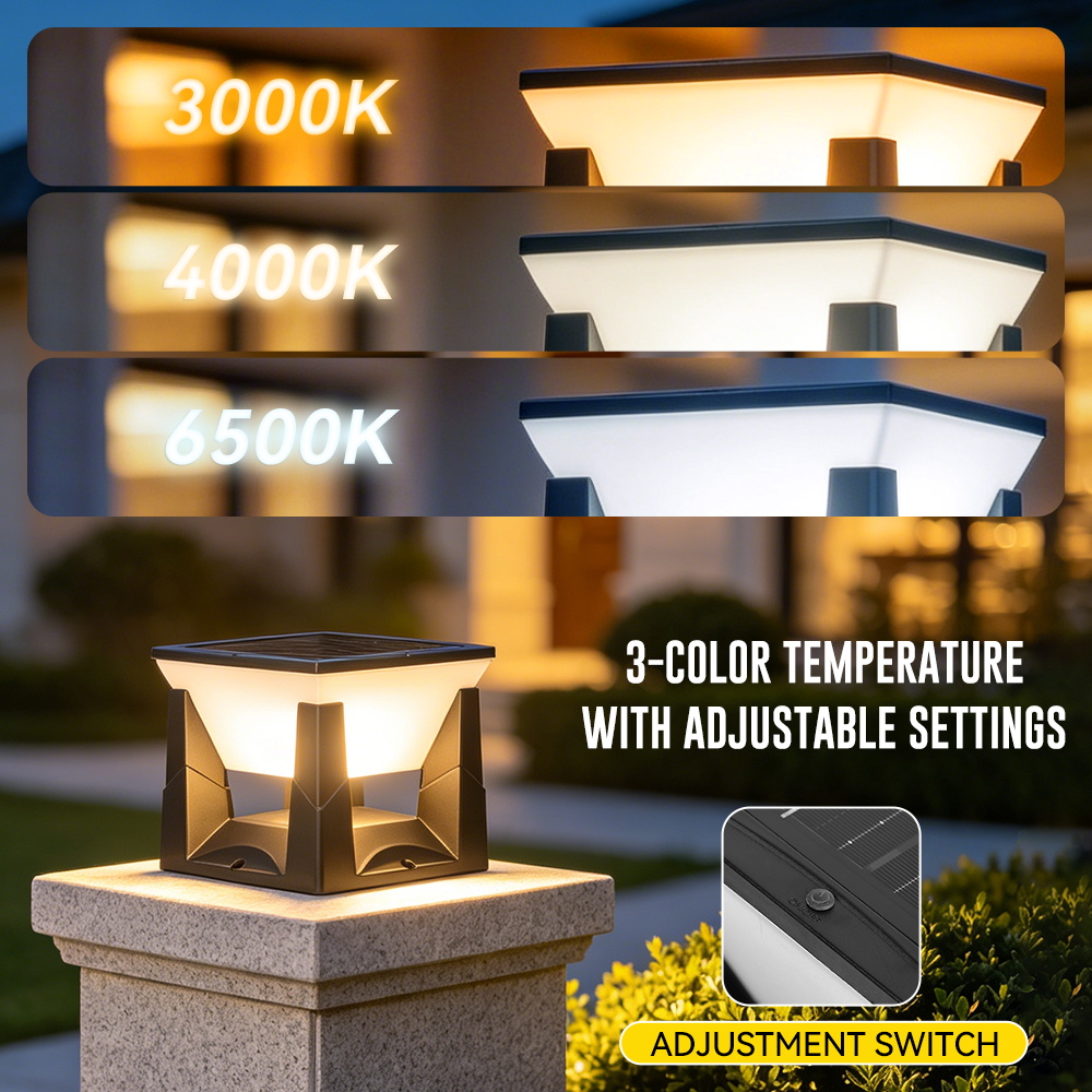 ไฟเสาโซลาร์ 3 สี IP65 กันน้ำ ไ - Smart Garden Fence บทวิจารณ์และราคา