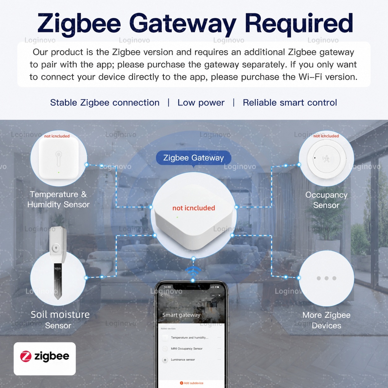 เซ็นเซอร์ดิน Zigbee อุณหภูมิ ค - Smart Garden Home Assistant บทวิจารณ์และราคา