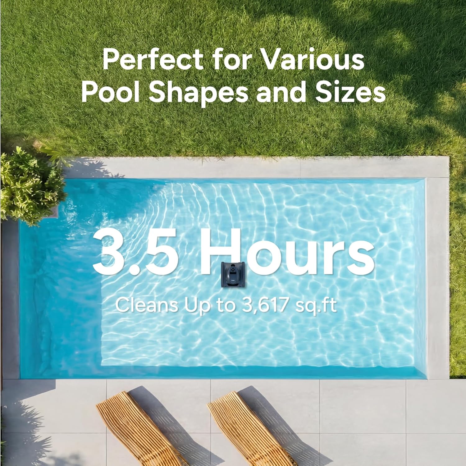 หุ่นยนต์ทำความสะอาดสระว่ายน้ำ  - Smart Garden Usa บทวิจารณ์และราคา