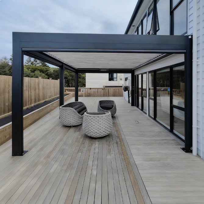 ศาลาเพอร์โกลาอะลูมิเนียมแบบเวเ - Smart Garden Construct บทวิจารณ์และราคา