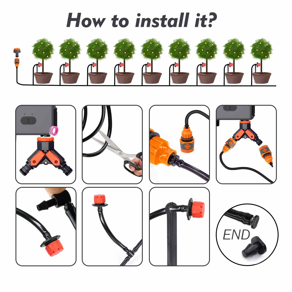 ชุดควบคุมระบบรดน้ำอัตโนมัติแบบ - Smart Garden Nursery บทวิจารณ์และราคา