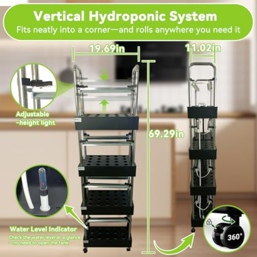 ระบบปลูกพืชไฮโดรโปนิกส์ในร่ม:  - Smart Garden Water บทวิจารณ์และราคา