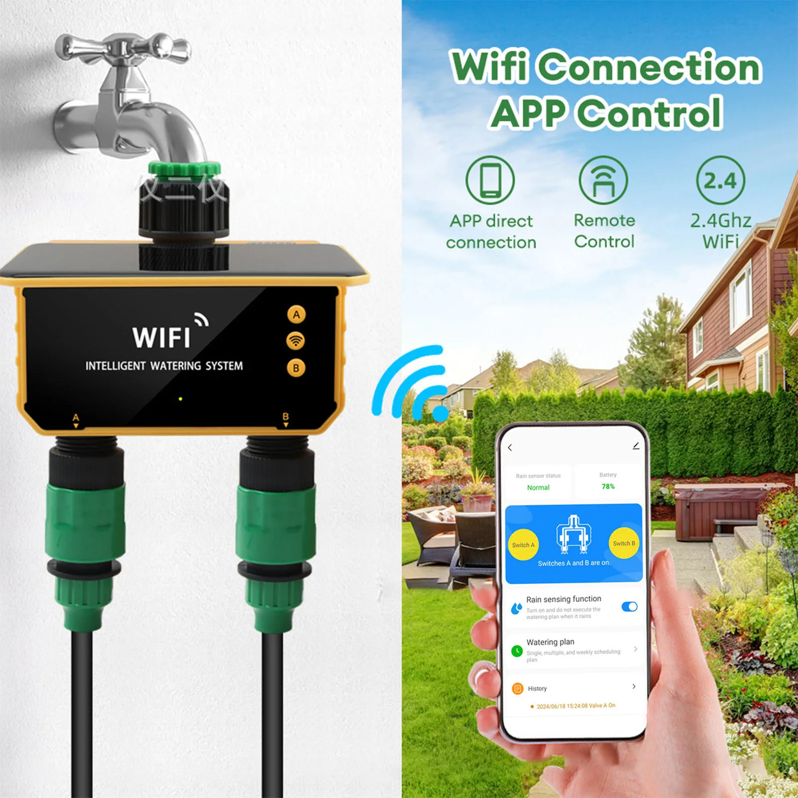 ตัวตั้งเวลาควบคุมการรดน้ำอัจฉร - Smart Garden Usa บทวิจารณ์และราคา