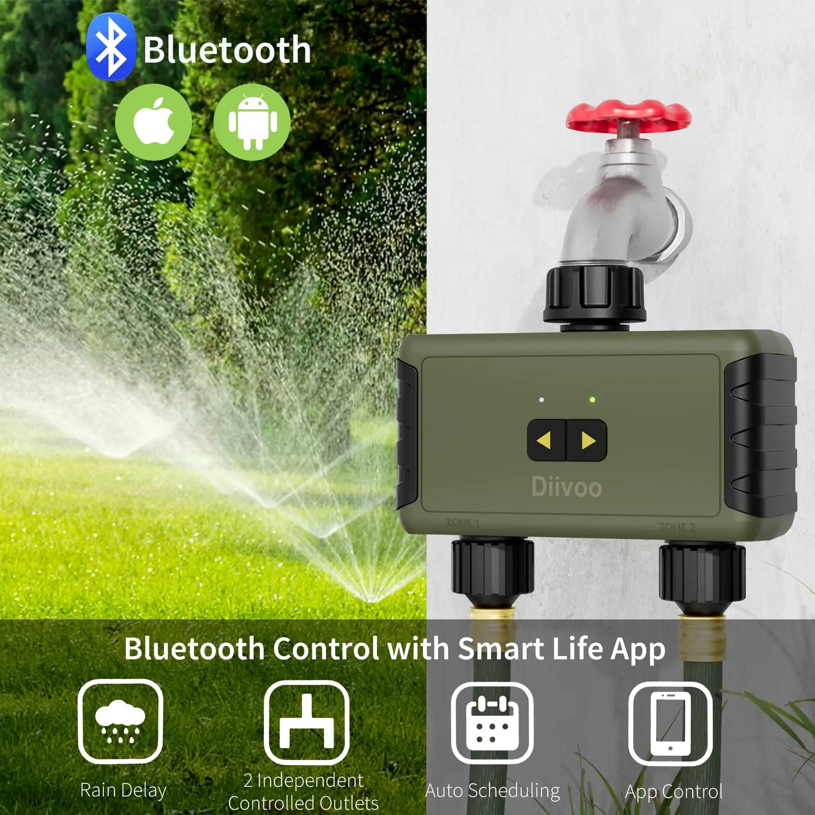 ไดวู ทิมเมด สปริงเกลอร์ สำหรับ - Smart Garden Nursery บทวิจารณ์และราคา